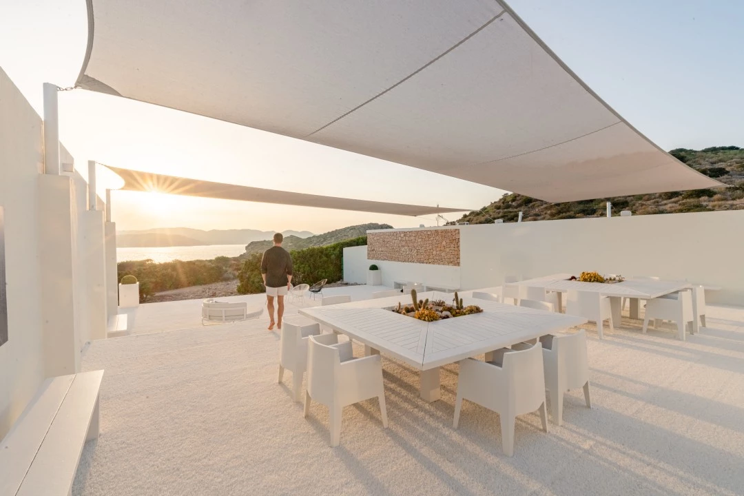 1685638252- Prospectors Luxury real estate Ibiza to rent villa Eden spain property rental dining priate chef exclusive sunset sea view outside.webp